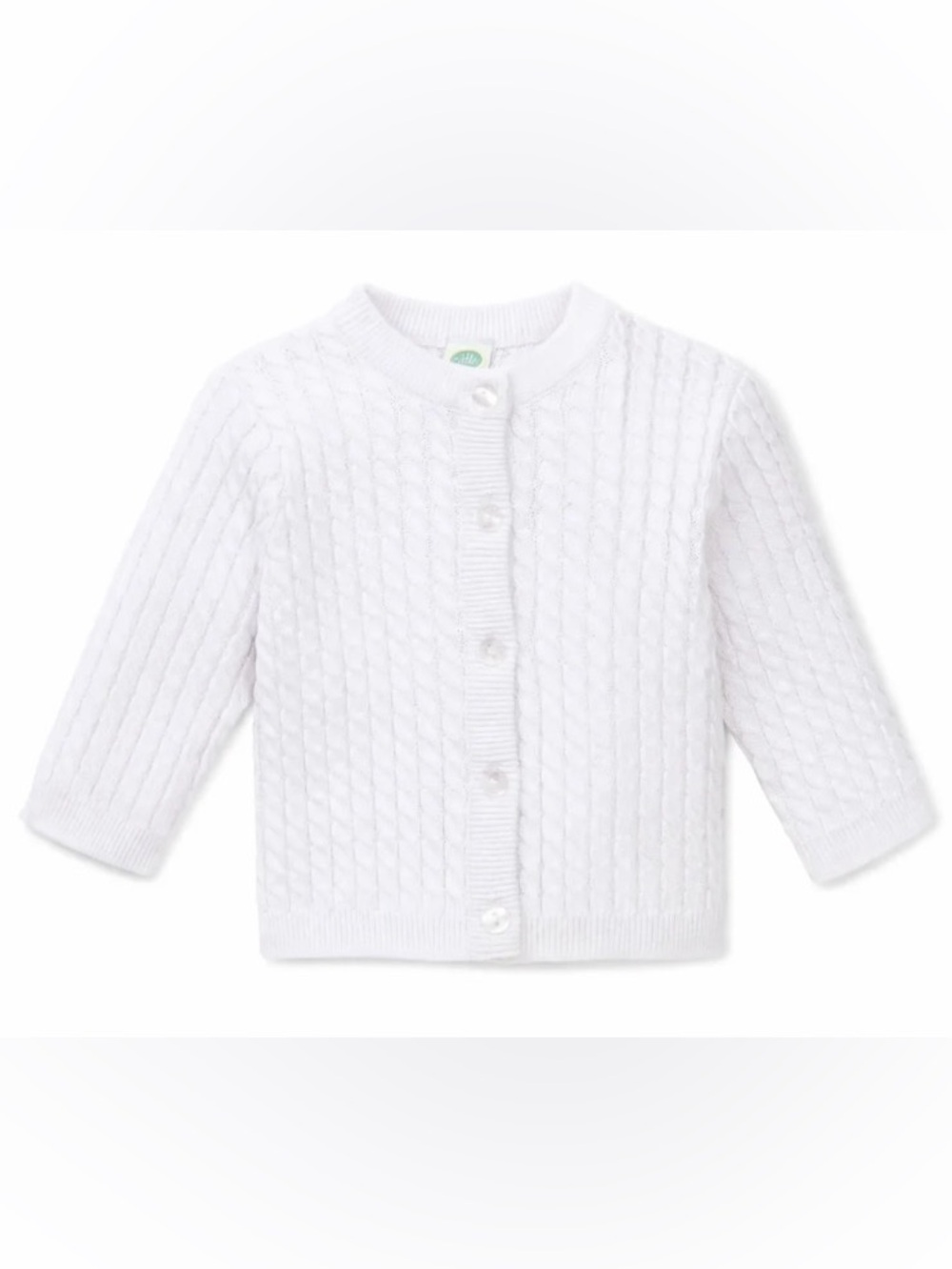White Cable Sweater (Size: 12M)